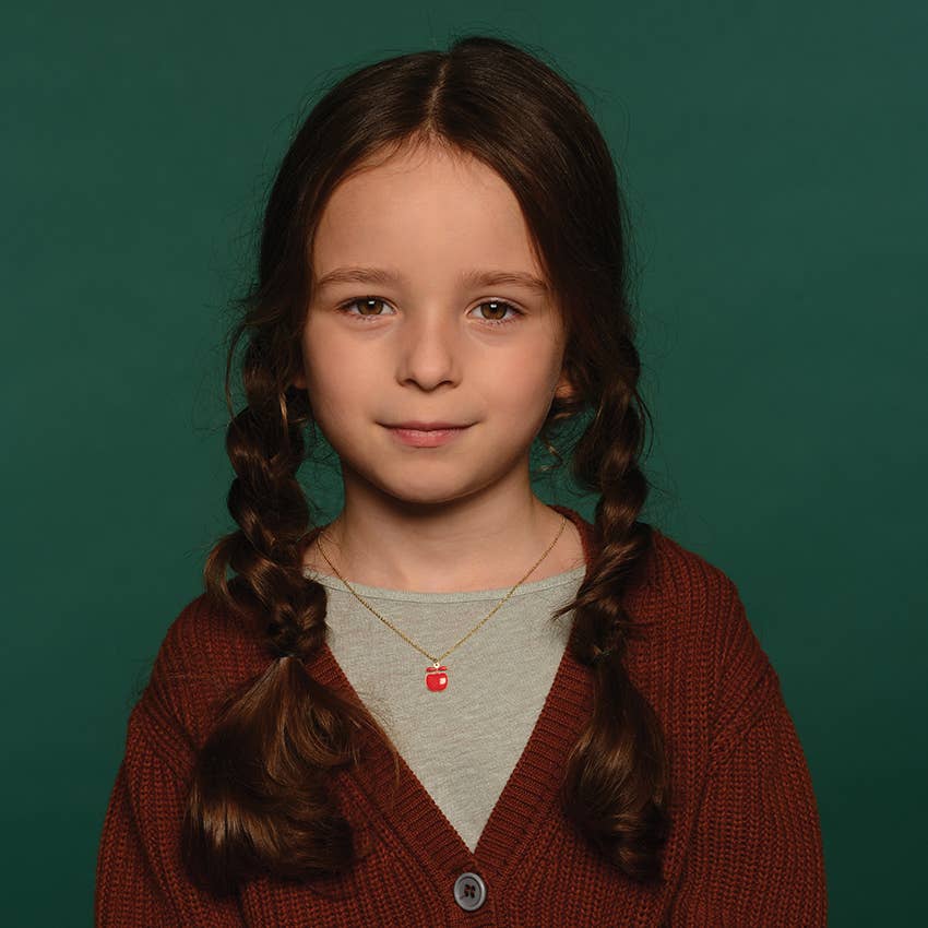 Titlee – Colar pingente/pendente por atacado – Colar de maçã AMELIA (papoila)1