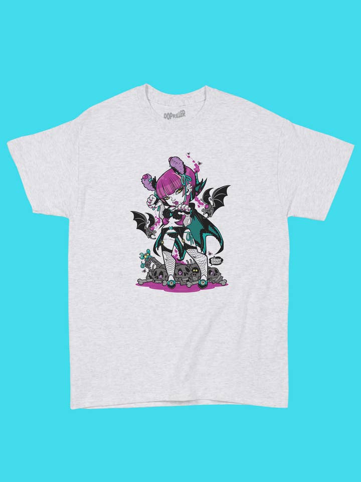 Popkiller Artist Series GRAPE BRAIN Gothic Lolita Klassisk T-shirt för wholesale av Popkiller