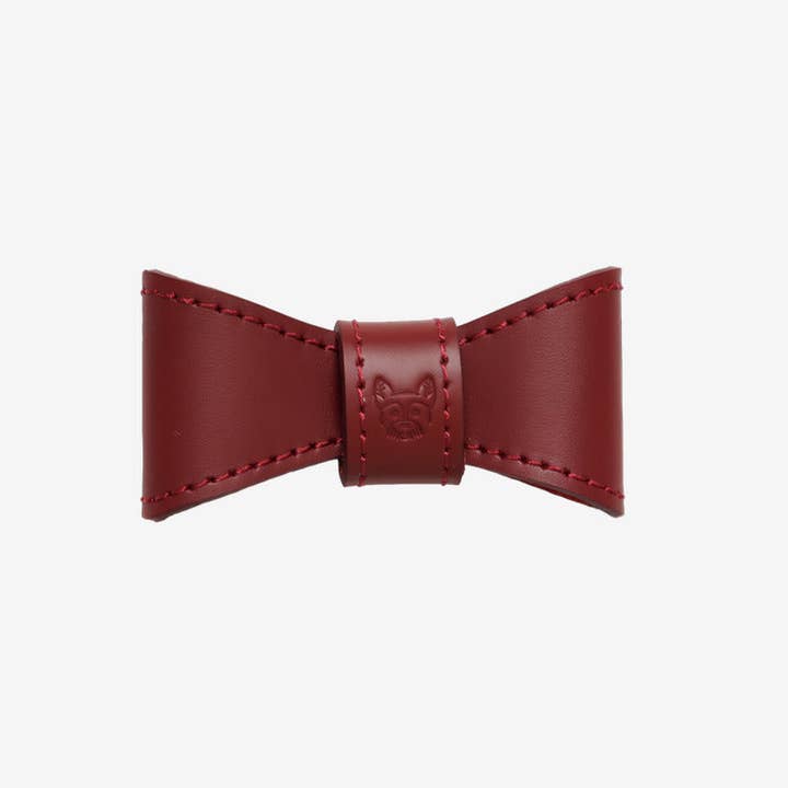 Dog accessories, bow tie for dog — burgundy, pet fashion style for wholesale by Jacky's Place