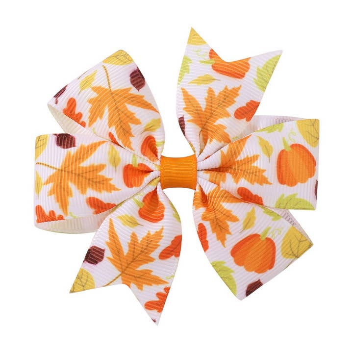 ACCITY - Wholesale Hair Clip - Kids - Thanksgiving Turkey Pumpkin Tail Hair Clip_CWAHA668110