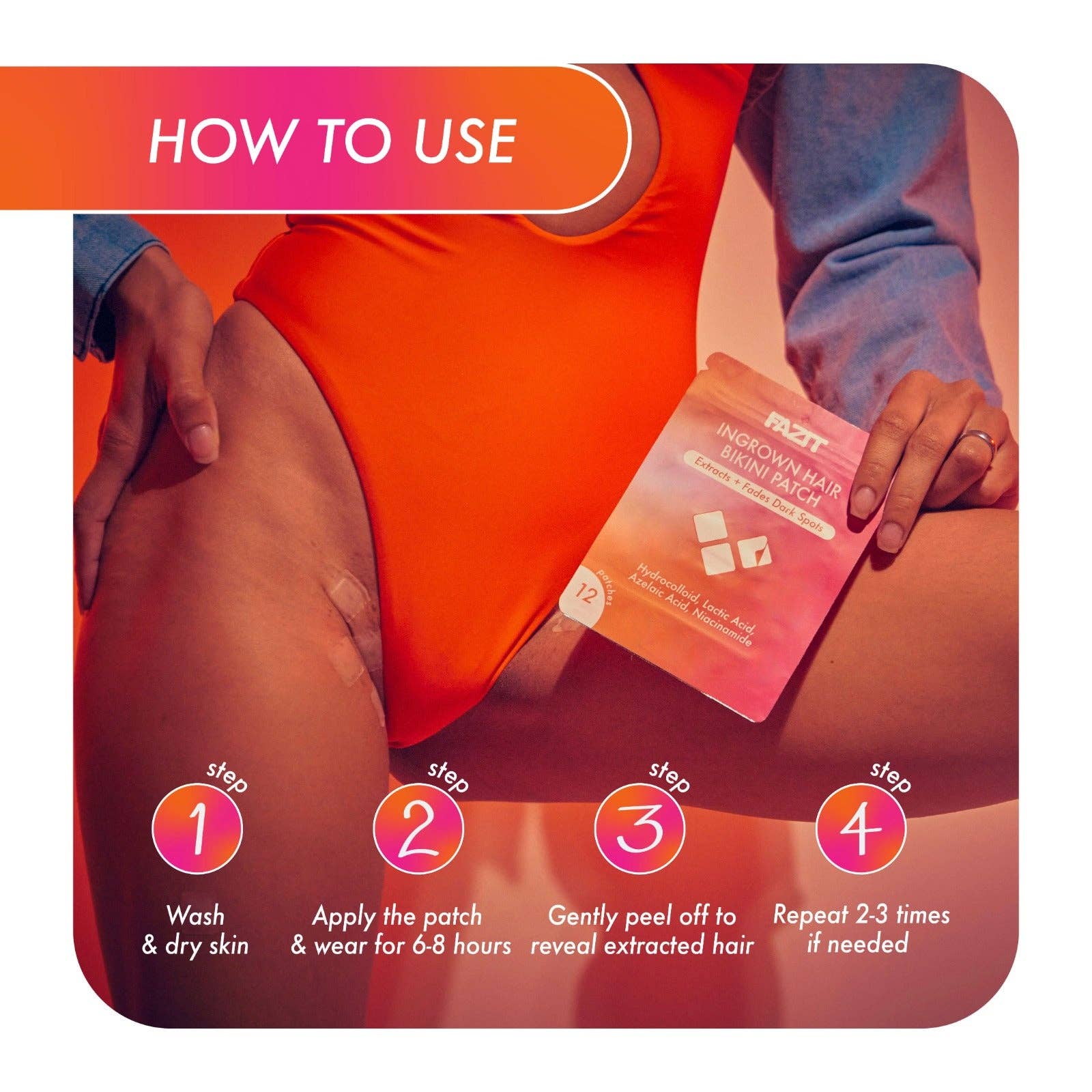 Fazit - Wholesale Razor Burn Soother - Fazit Ingrown Hair Bikini Patch - Hair Remover For Women Private Area4