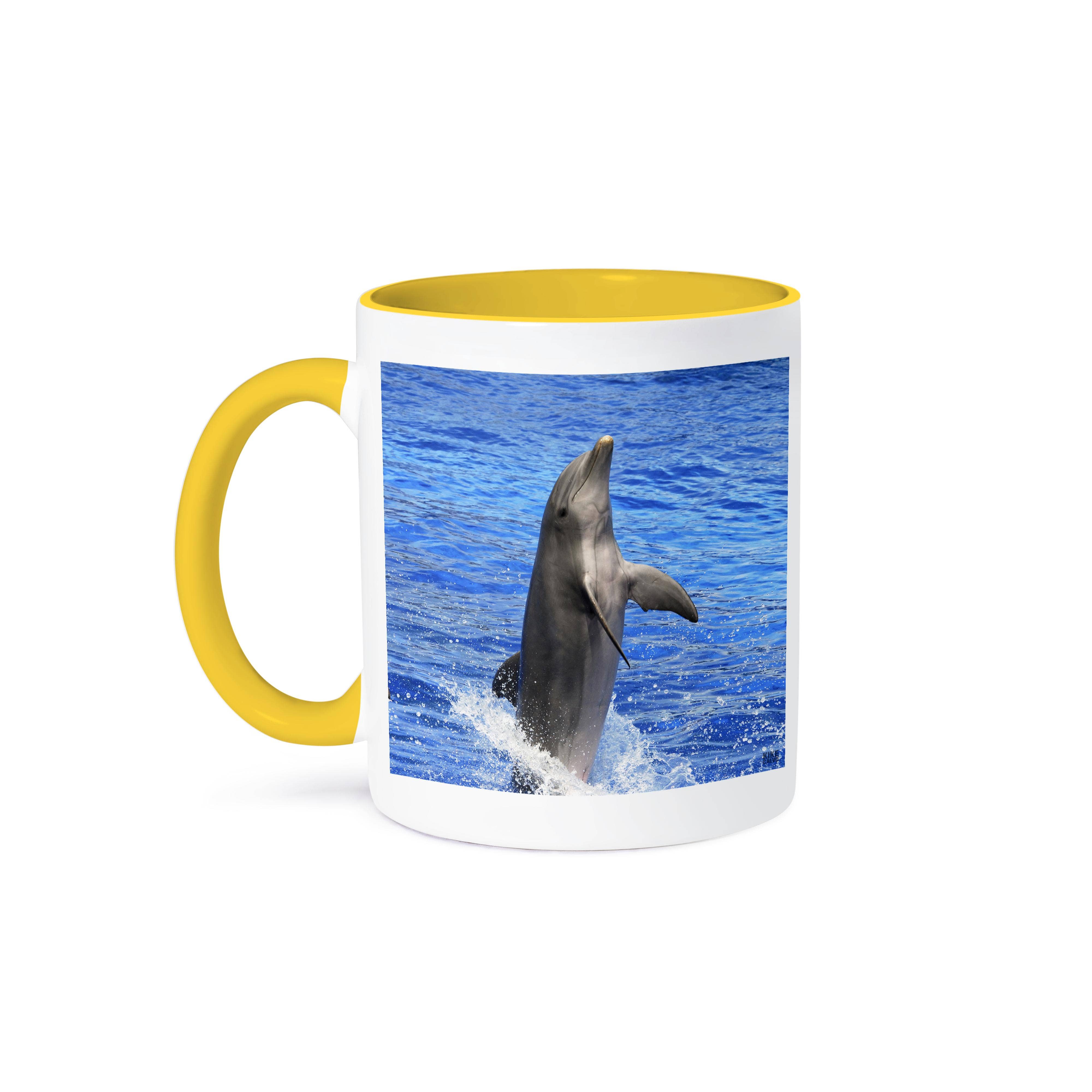 3dRose - Wholesale Coffee Mug - 3dRose, Dolphin diving out of the water at Oceanographic Aquarium in Valencia, Spain, Mug0