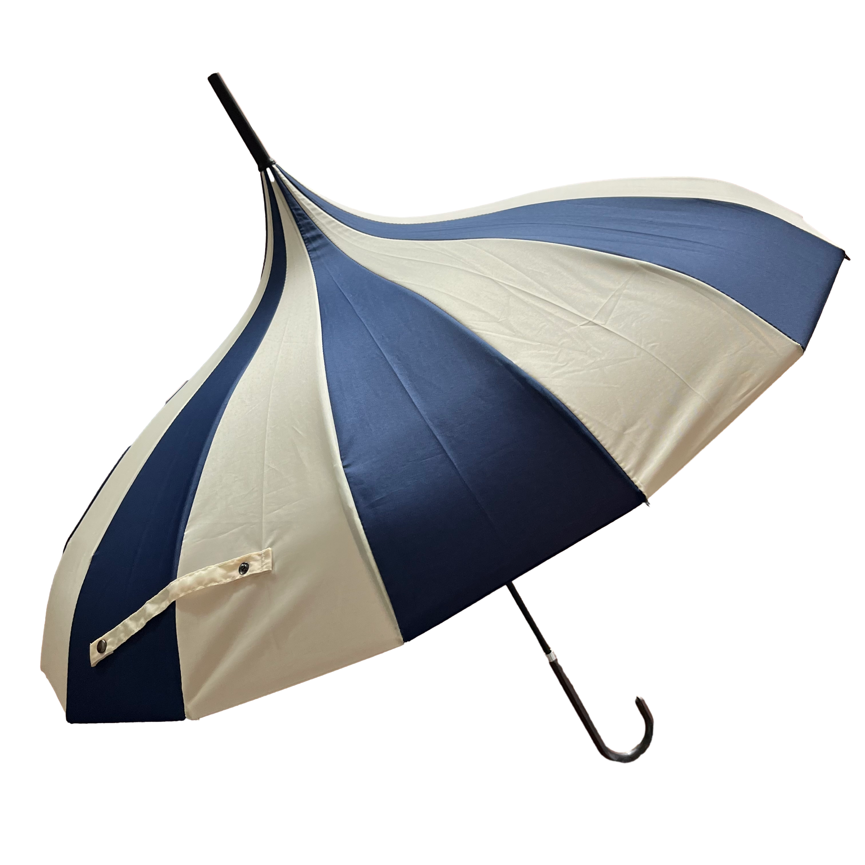 Soake - Wholesale Paraplu - Dames - Soake Boutique klassieke pagode-paraplu in marineblauw en crème9