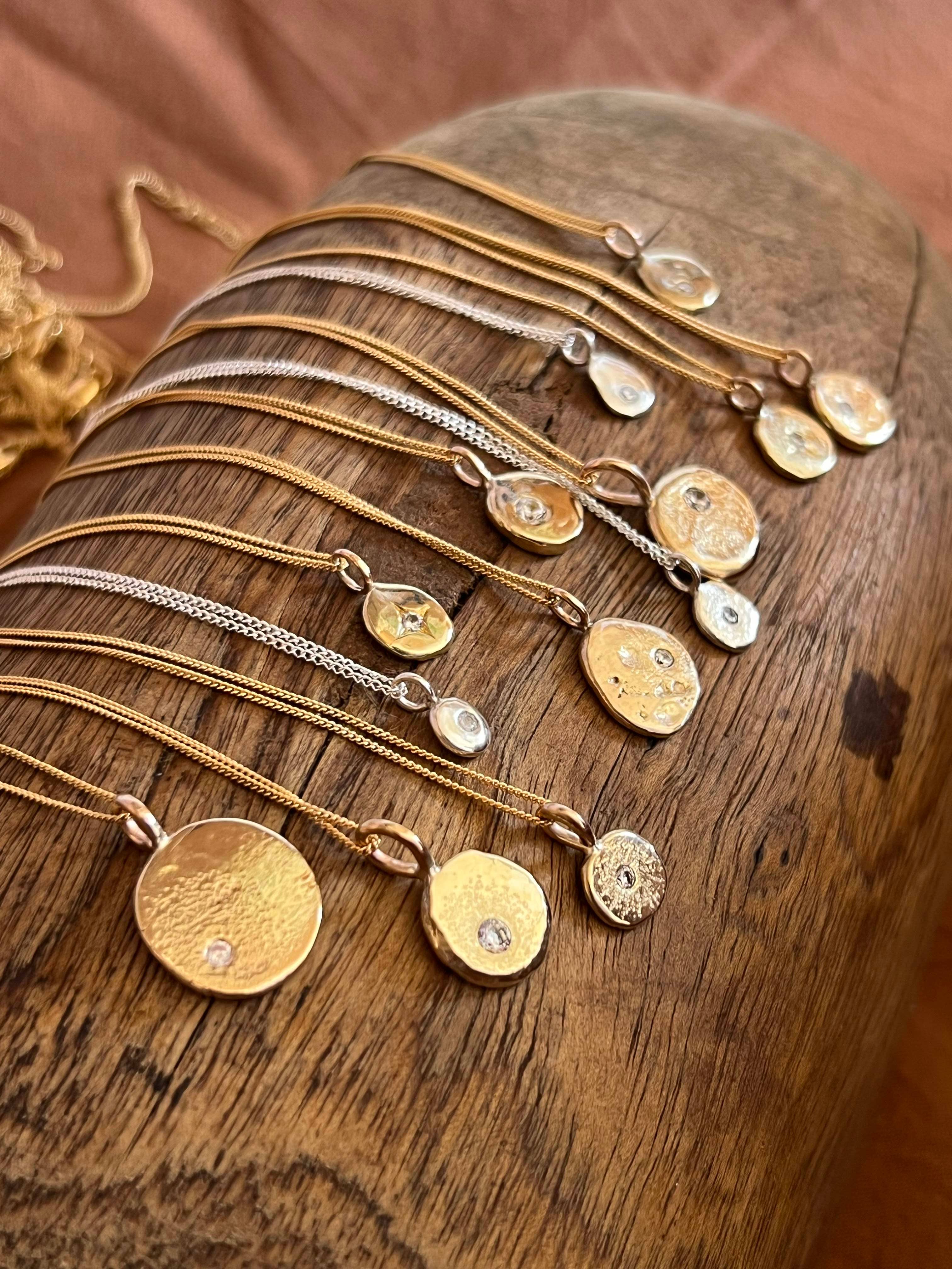 Rebekah J. Designs - Wholesale Pendant/Charm Necklace - MOON BLOB1