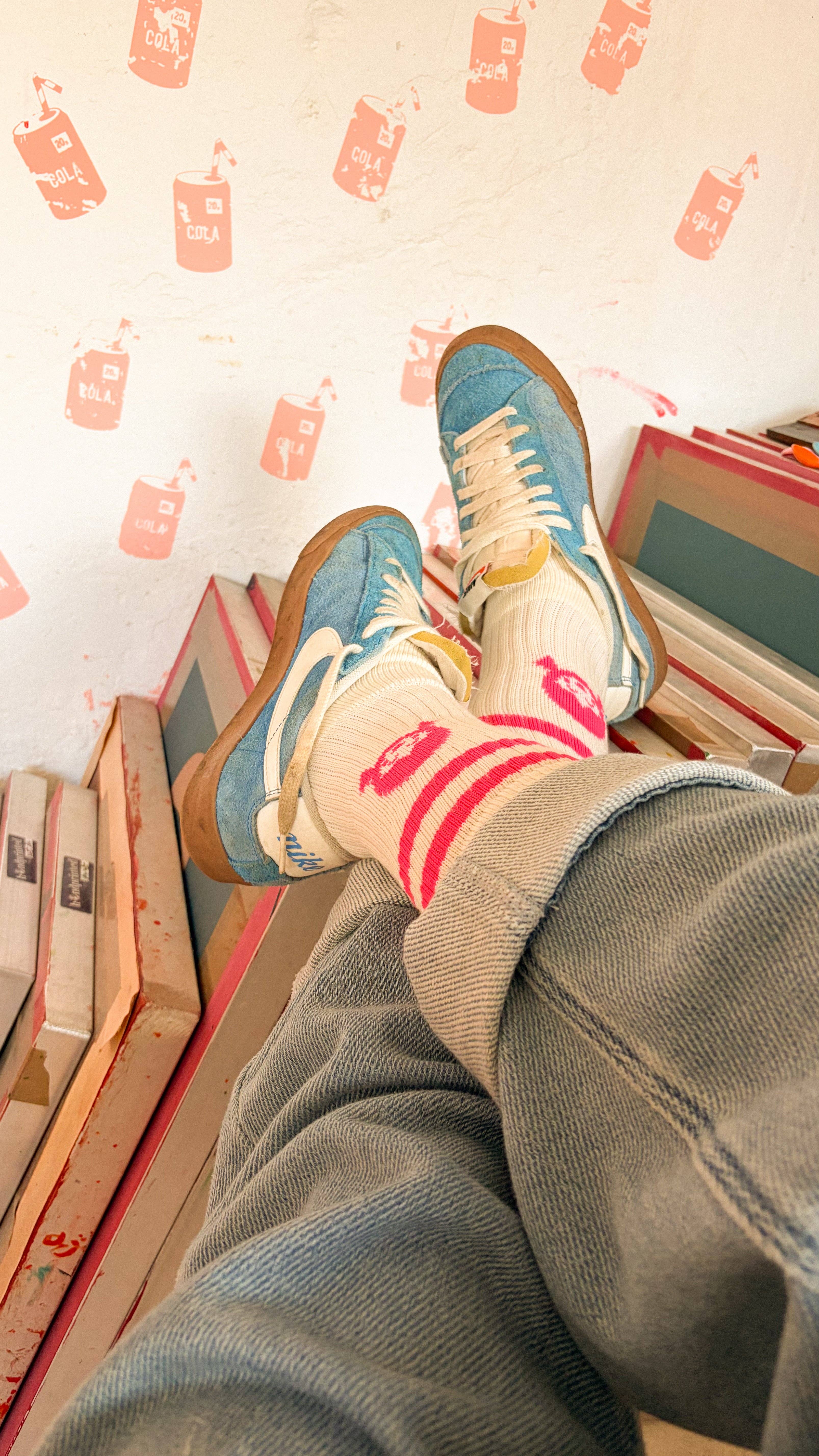 Yoko's Mini Mart - Wholesale Socks - Women's - Team Socks Pink1