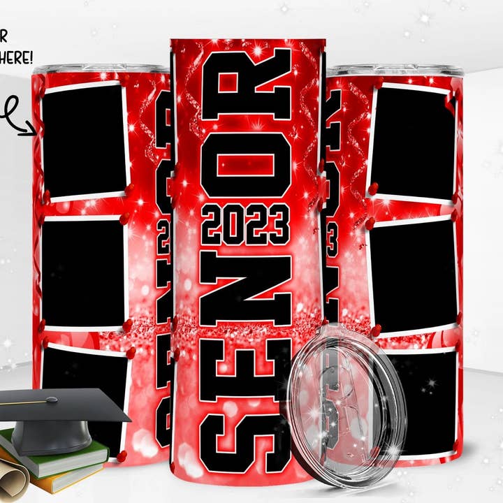 Gobelet Skinny Red 2023 Senior de 20 oz pour la vente par WST Wholesale