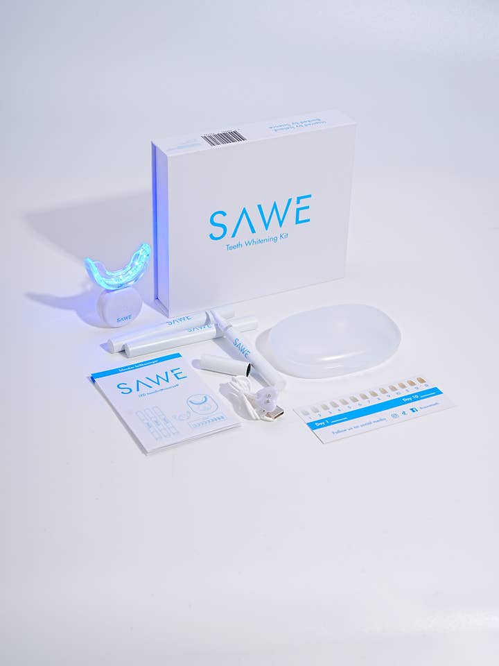 Home Teeth Whitening Kit infused with icelandic nature for wholesale by Sawe Teeth Whitening