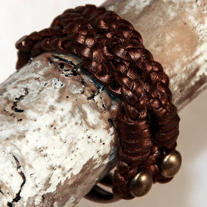 Embrazio - Wholesale Woven/Braided Bracelet - MEZZA LUNA Handmade Leather Bracelet10