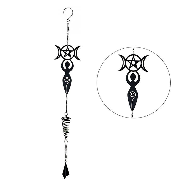 Pacific Trading – wholesale Outdoor ornament/decor – Alchemy Gothic Metal Hanging Decoration Goddess Danu0