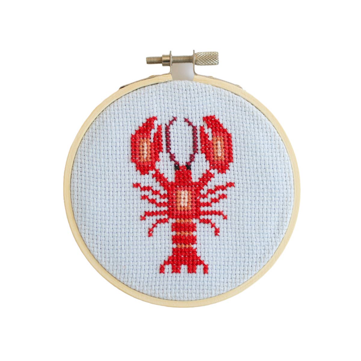 Cotton Clara Craft Kits & Supplies - Wholesale DIY Craft Kit - Lobster Cross Stitch Kit1