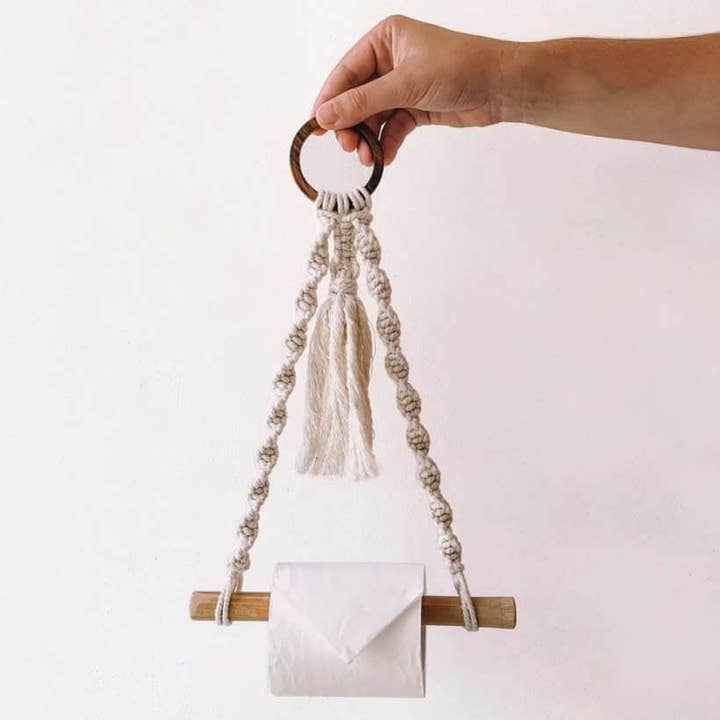 Bali Harvest - Vendita all'ingrosso Supporti per carta igienica - Porta carta igienica in macramè1