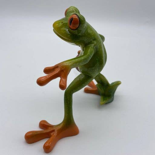 Deal1Sales - Wholesale Decorative Figurine - Glazed Red Eyed Tree Frog with Basket Ball Figurine