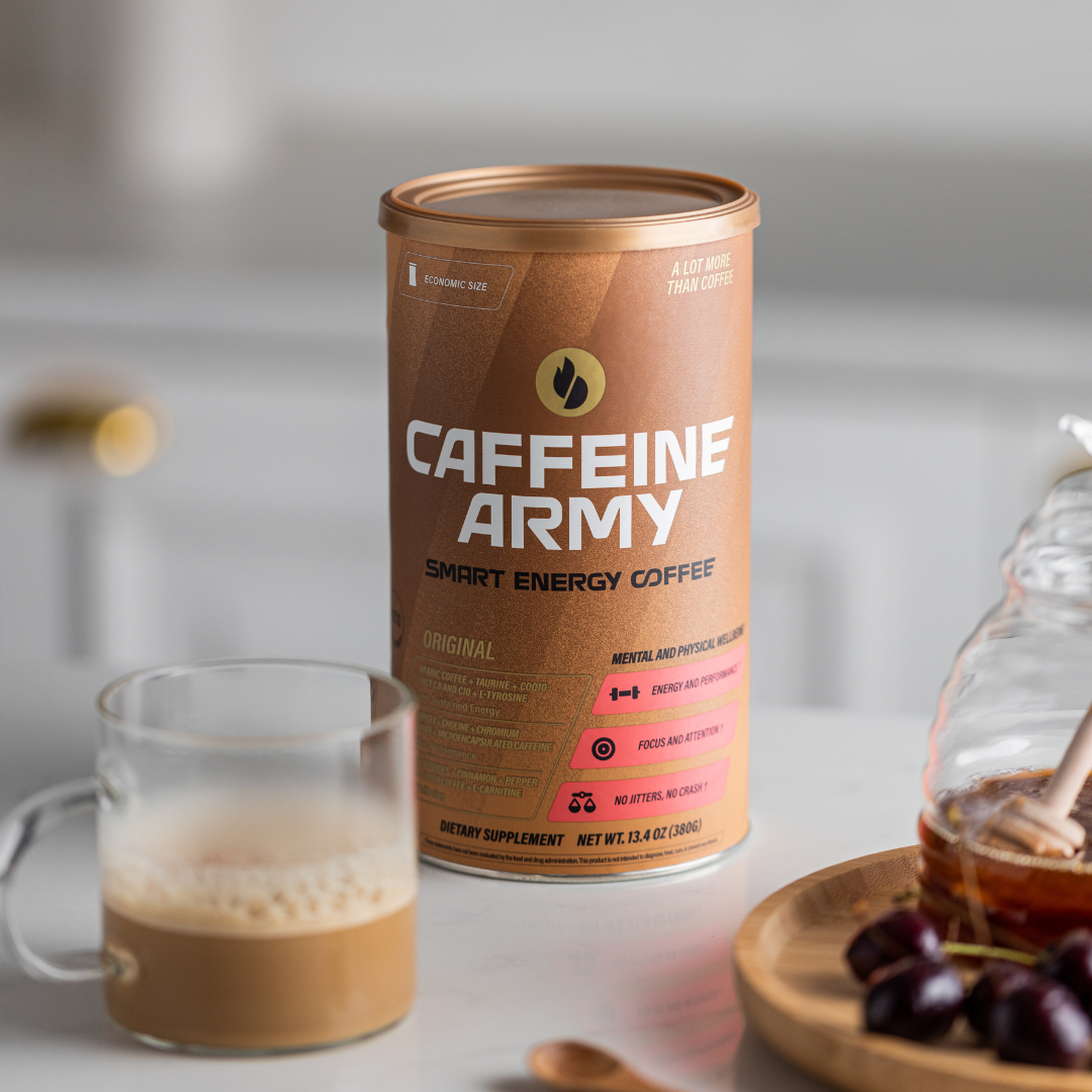 Caffeine Army LLC - Vente Cafés/expressos instantanés - Café Smart Energy, format économique (38 portions)15