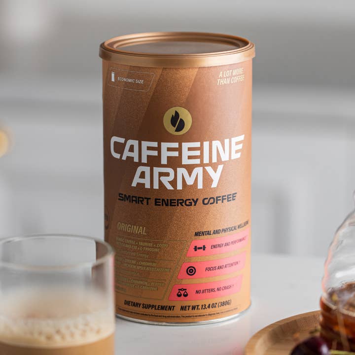 Caffeine Army LLC - Wholesale Instant Coffee/Espresso - Smart Energy Coffee - Economic Size (38 servings)15