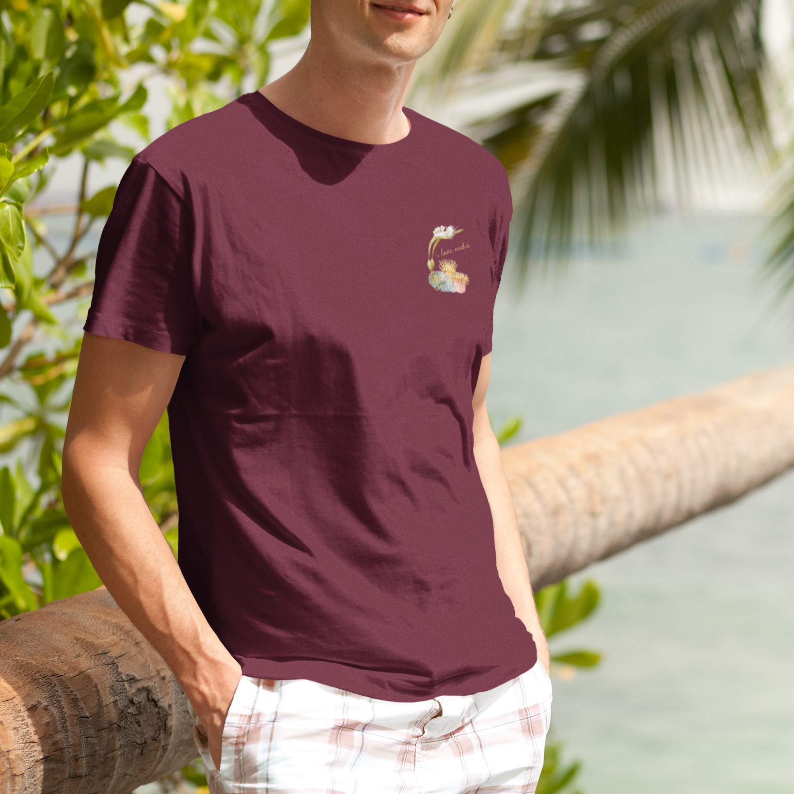 I LOVE NUDIS - Wholesale Screen Printed T-Shirt - Unisex - I LOVE NUDIS™ Watercolor Ocean Creatures 100% Cotton Tee7