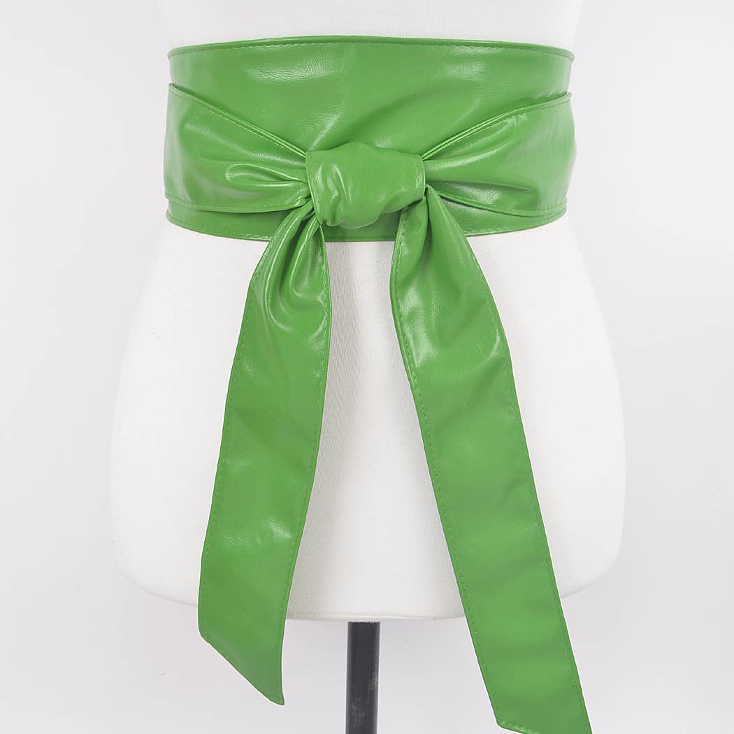 3AM BY H&D ACCESSORIES - Wholesale Belt - Women's - Faux Leather Tie Up Belt.8