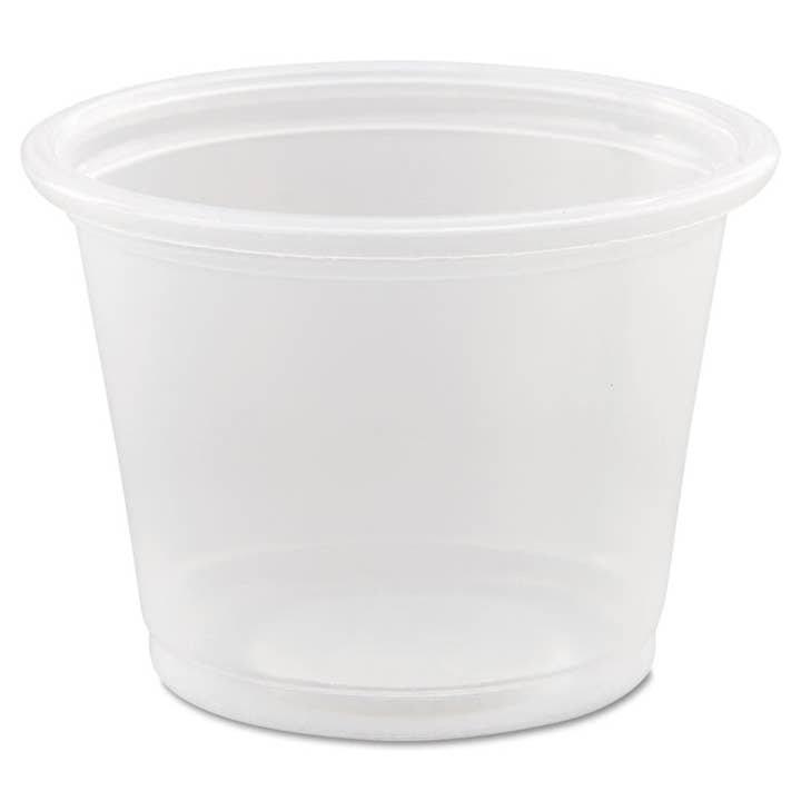 Dart Conex 1oz Clear Portion Cups, 125/Bag, 20 Bags/Carton for wholesale by Everyday Supply Co