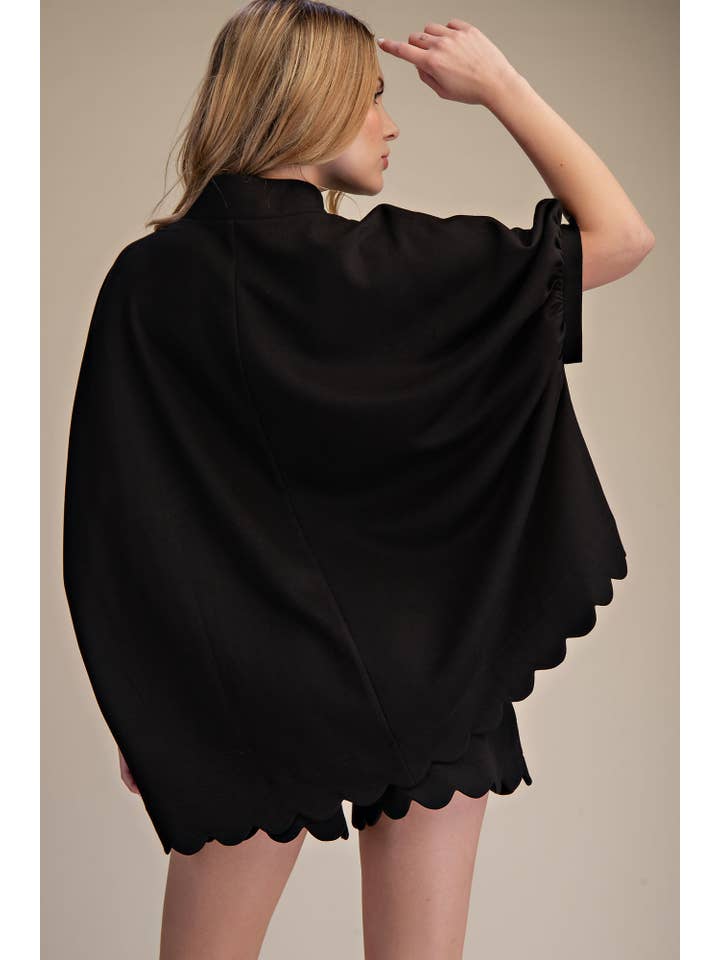 Glam - Wholesale Blouse - Women's - Scallop Neck Line Oversized Top16