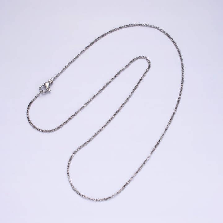 Chaîne à maillons en acier inoxydable de 18'' prête à l'emploi, collier en couches | Prix de liquidation WA-2108 pour la vente par Aim Eternal