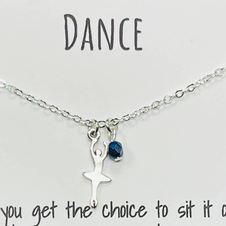 Jane Elizabeth Jewelry – wholesale Pendant/charm necklace – Dance Recital Gift, Girls Ballerina Necklace, Ballet Charm6