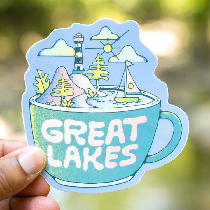Great Lakes Mug | Sticker for wholesale by Menottees