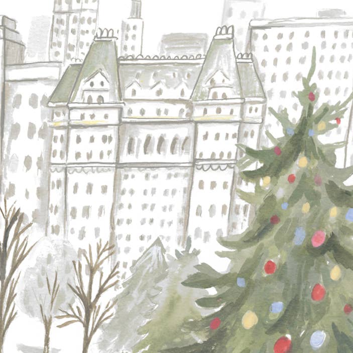 Jessica Frasz Studio - Wholesale Christmas Card - Christmas New York City Greeting Card | NYC Holiday card2