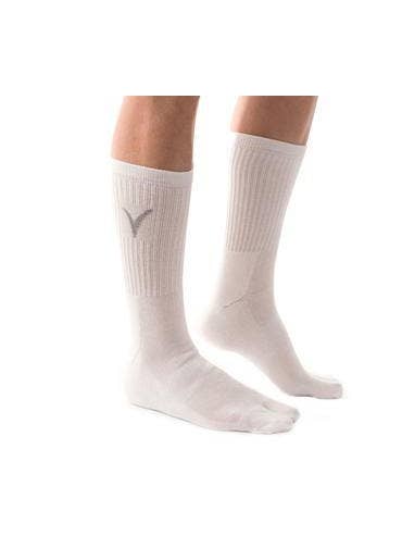 V-Toe Socks, Inc - Wholesale Socks - Unisex - Split Toe Thicker White Crew Flip-Flop Tabi Big Toe Socks