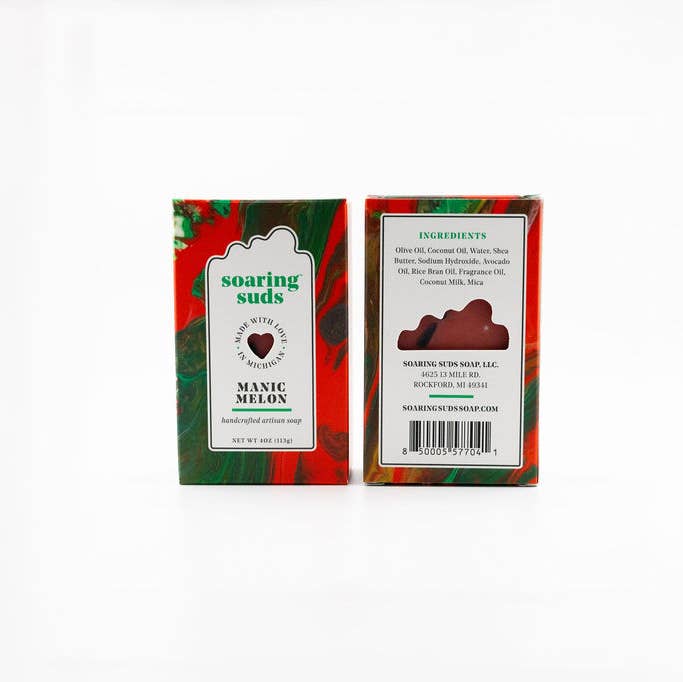 Soaring Suds Soap Co., LLC - Wholesale Bar Soap - Manic Melon Artisan Soap1