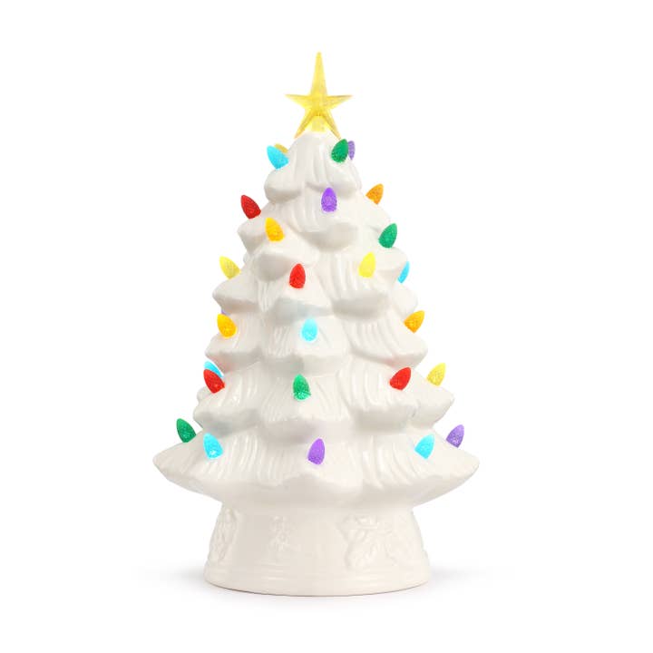 12" Nostalgic Tree - White for wholesale by Mr. Christmas