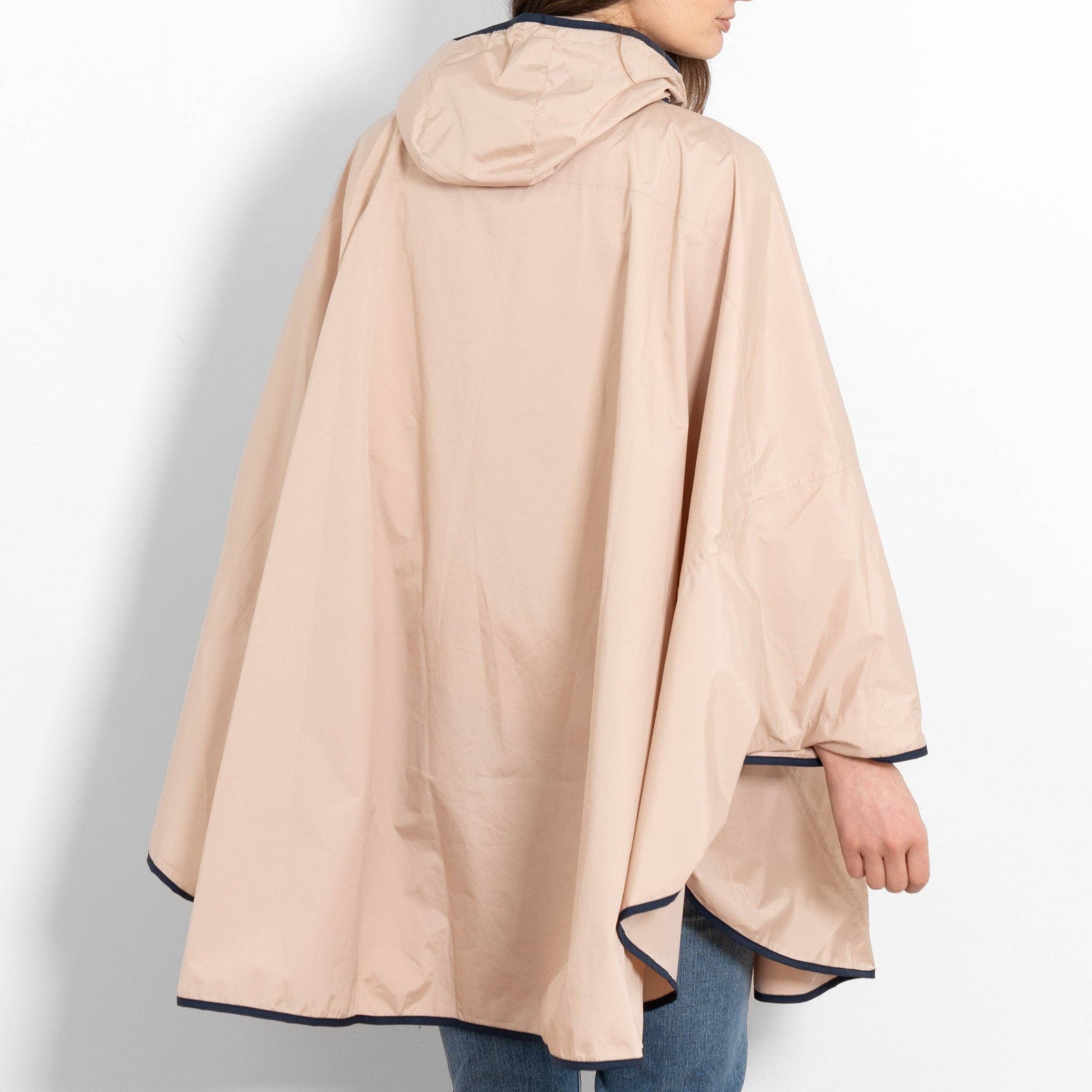 Sarta – wholesale Poncho - Dam – Aspen regnponcho - stenfärgad/mörkblå5