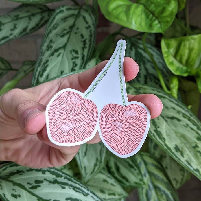 Cherry Sticker for engroshandel hos Matthew Goetzka ~ The Patient Artist