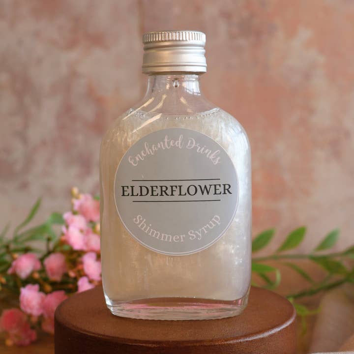 Elderflower Shimmer Syrup for wholesale by Enchanted Drinks