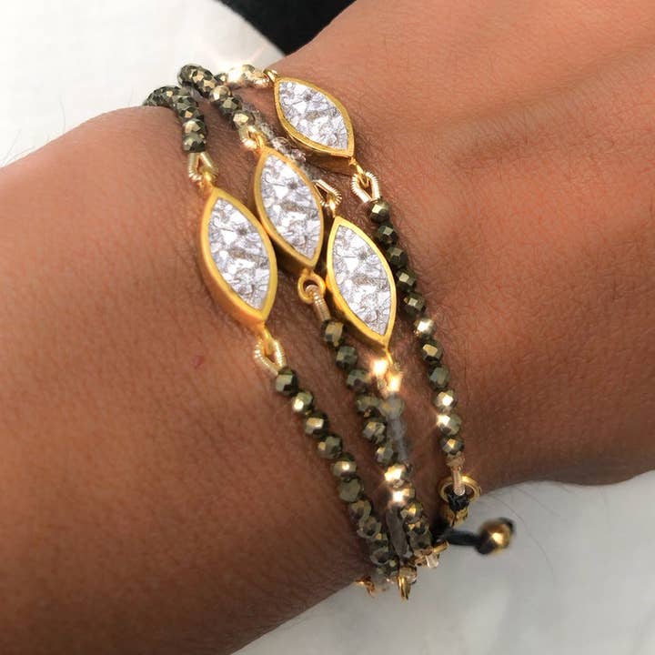 Salma Bracelet Gold for wholesale by Shana Gulati Jewelry