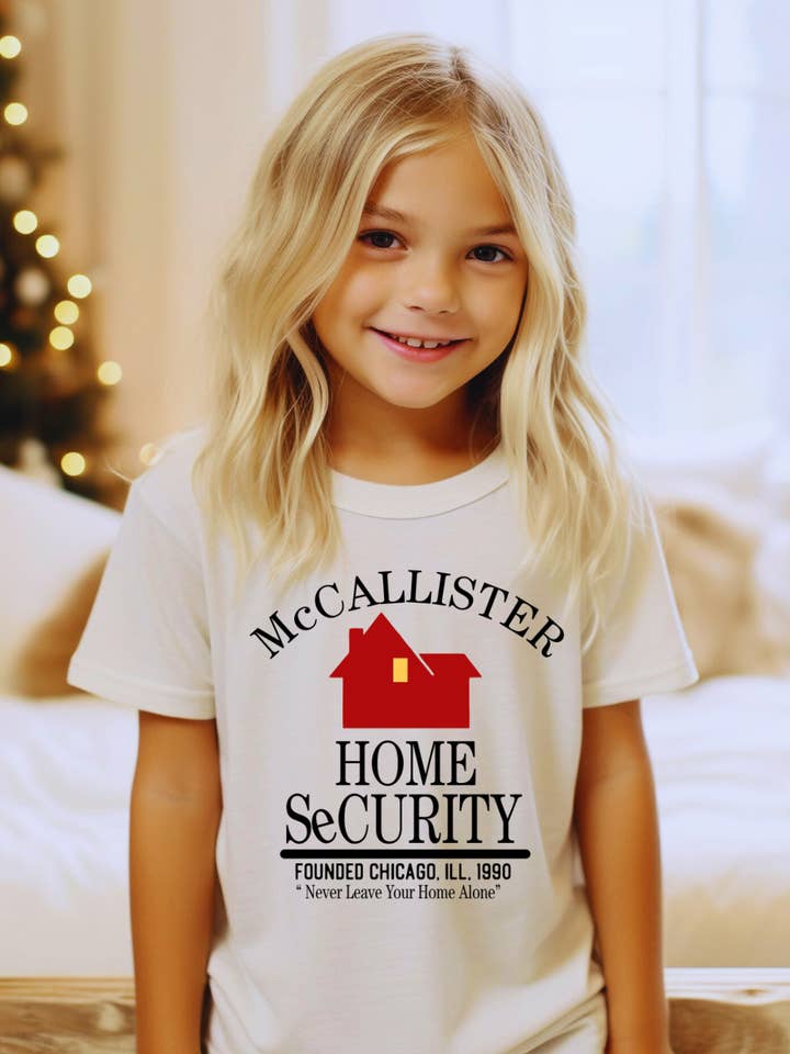Home Alone McCallister Security Christmas Youth Tee for wholesale by Uncommon Label