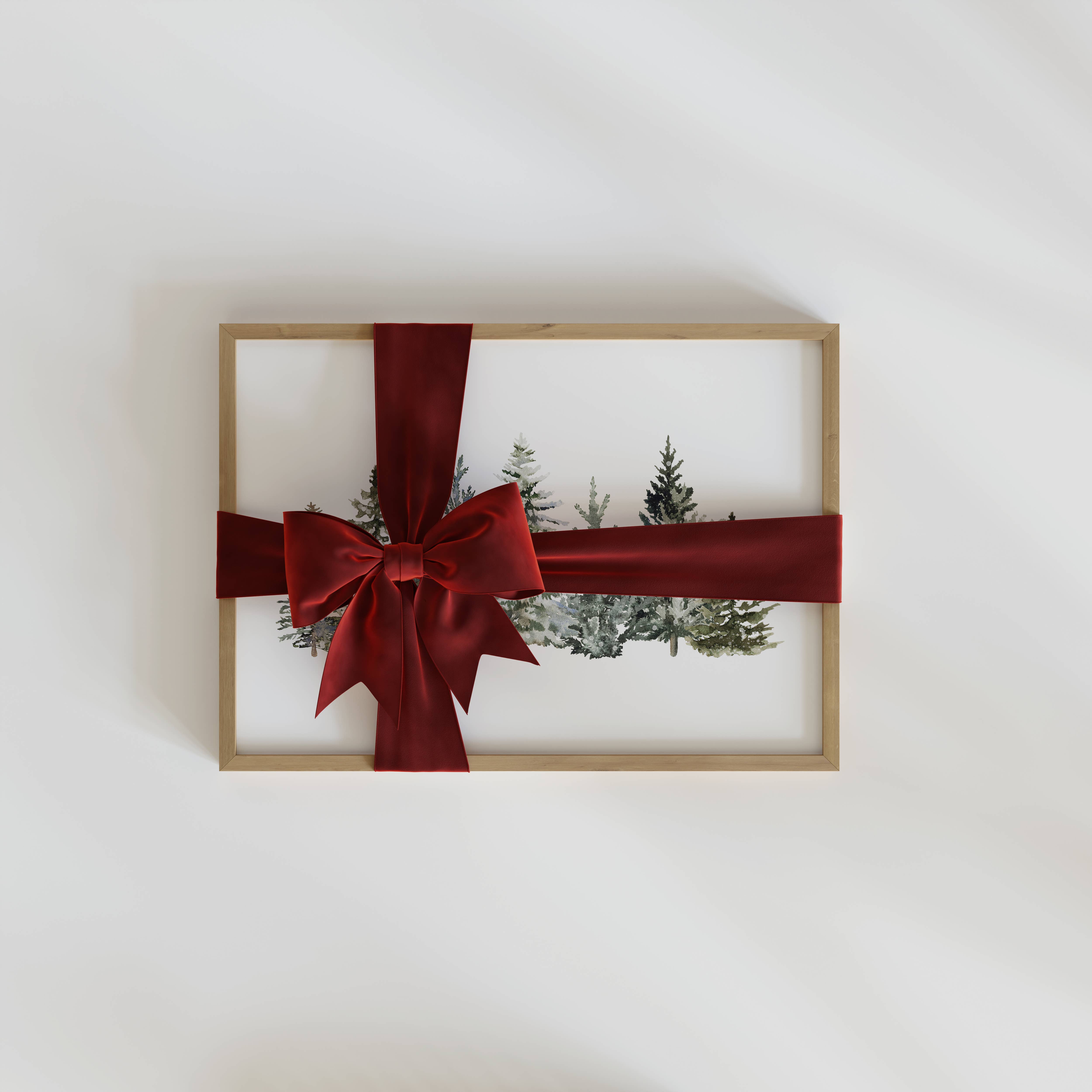 KIKIANDNIM - Wholesale Art Print - Vintage Christmas Wall Art Print | Winter Trees | Home Decor3