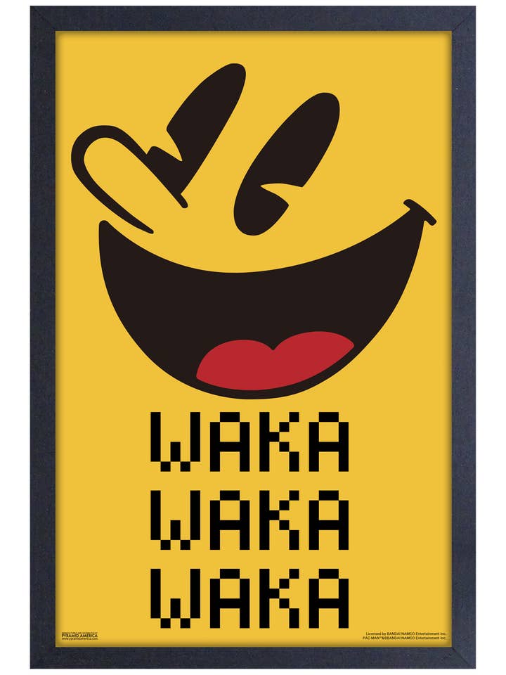 Pac-Man - Impression encadrée Waka Face pour la vente par Pyramid America