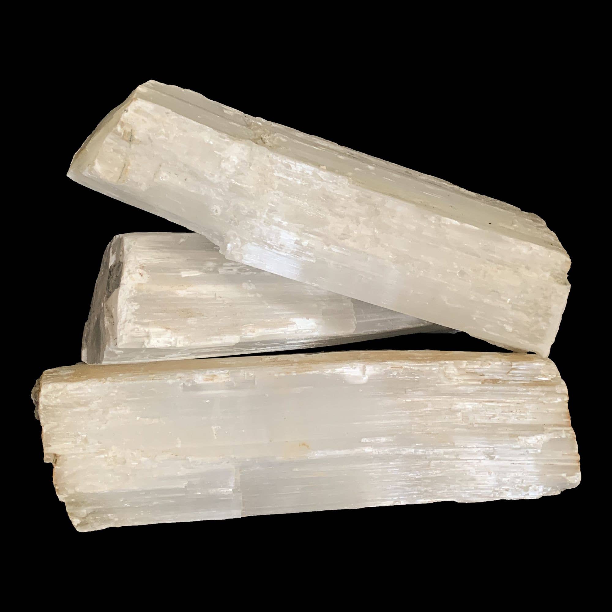 Legend Accents - Wholesale Spiritual Stone/Crystal - Selenite Fireplace Log Large1