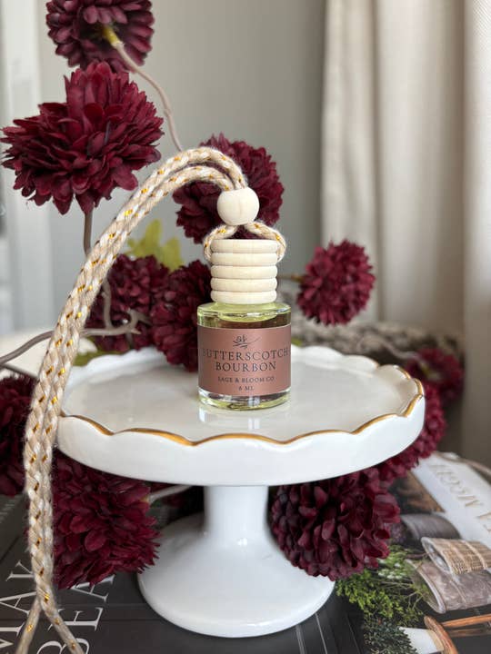 Butterscotch Bourbon Car Diffuser for wholesale by Sage and Bloom Co
