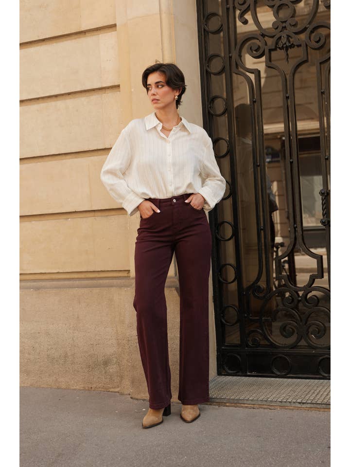 Oraije Paris - Vendita all'ingrosso Jeans - Donna - Jeans Barbara a gamba larga12