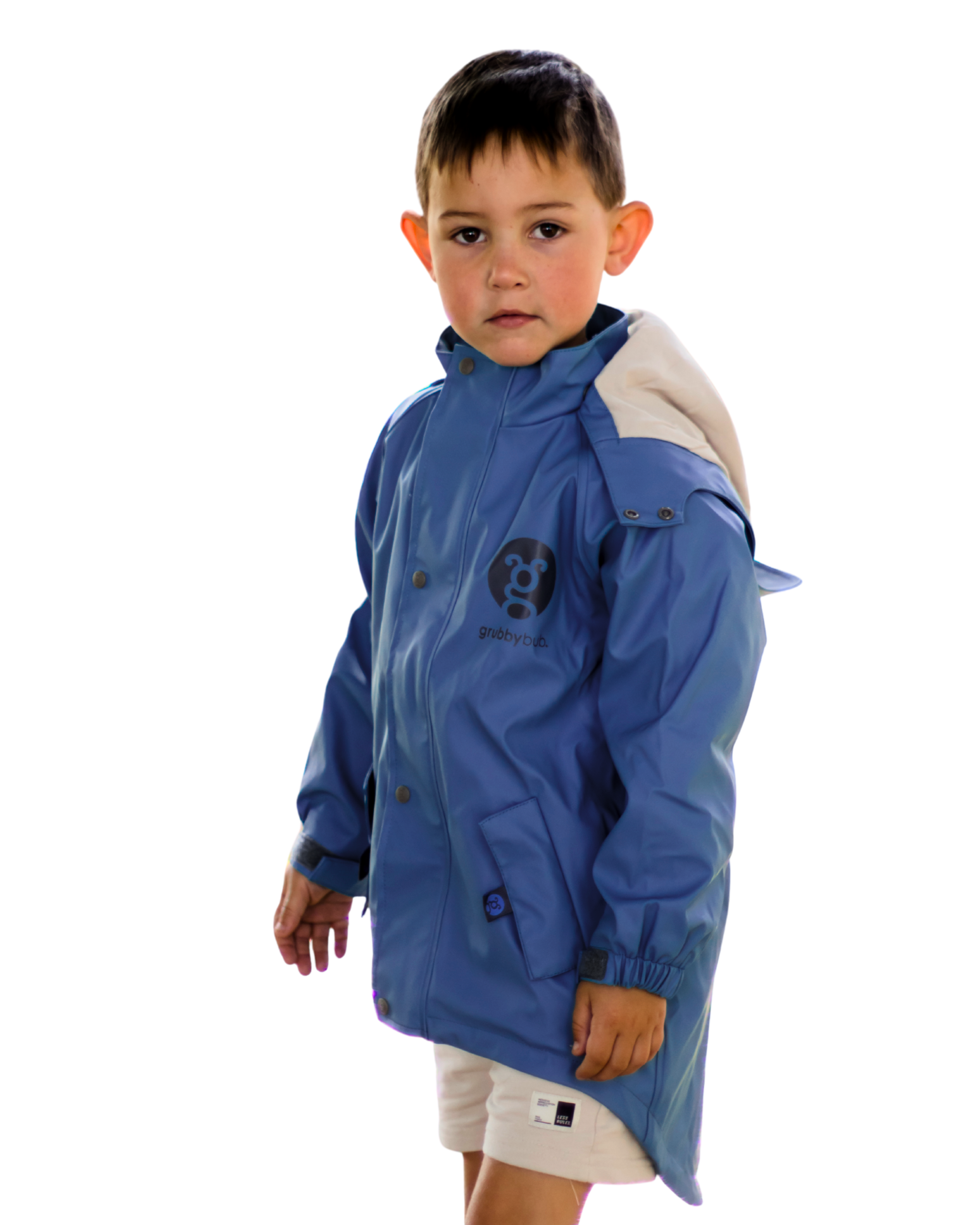 Grubbybub - Vente Imperméable – enfant - Veste toutes saisons avec pare-boue16