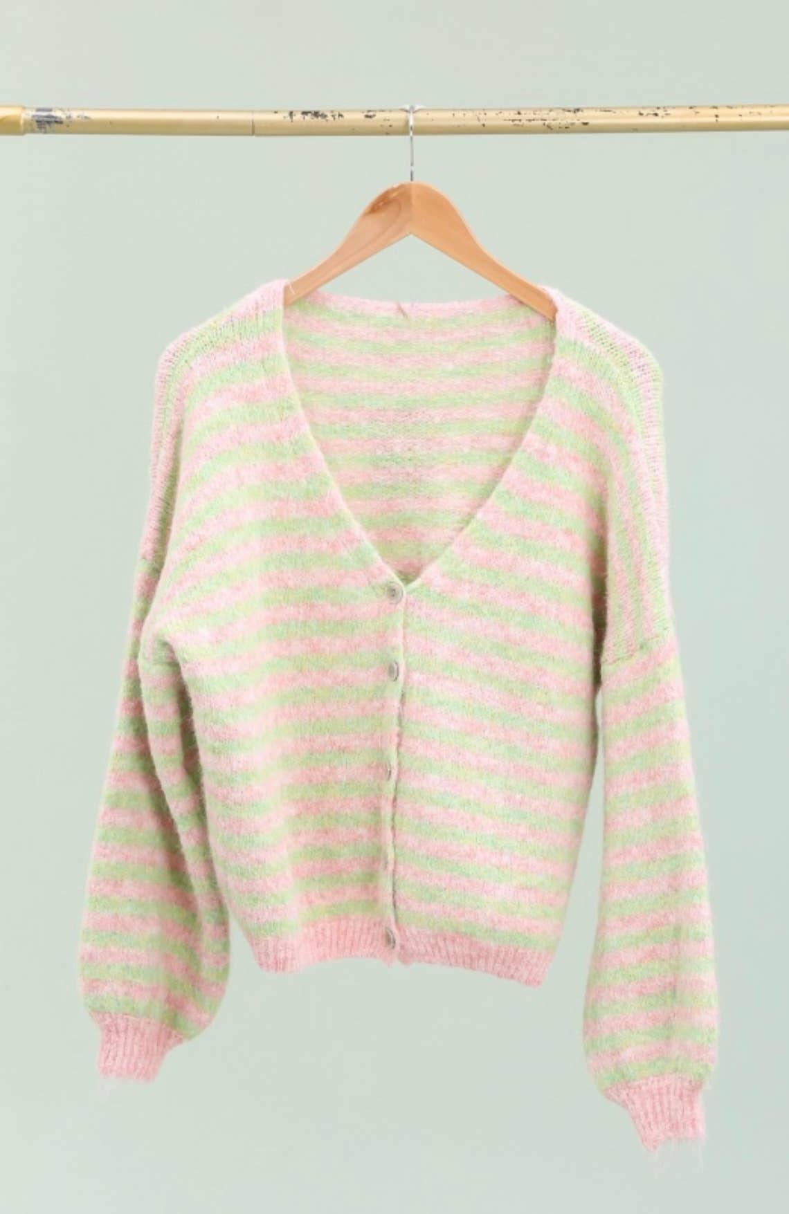 LÉA & LUC - Wholesale Cardigan - Women's - Striped cardigan REF. 510625