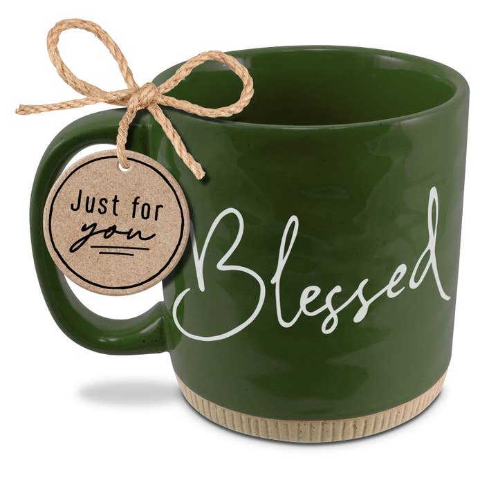 Dicksons - Wholesale Coffee Mug - LCP Coffeecup Powerful Words Blessed Grn 16