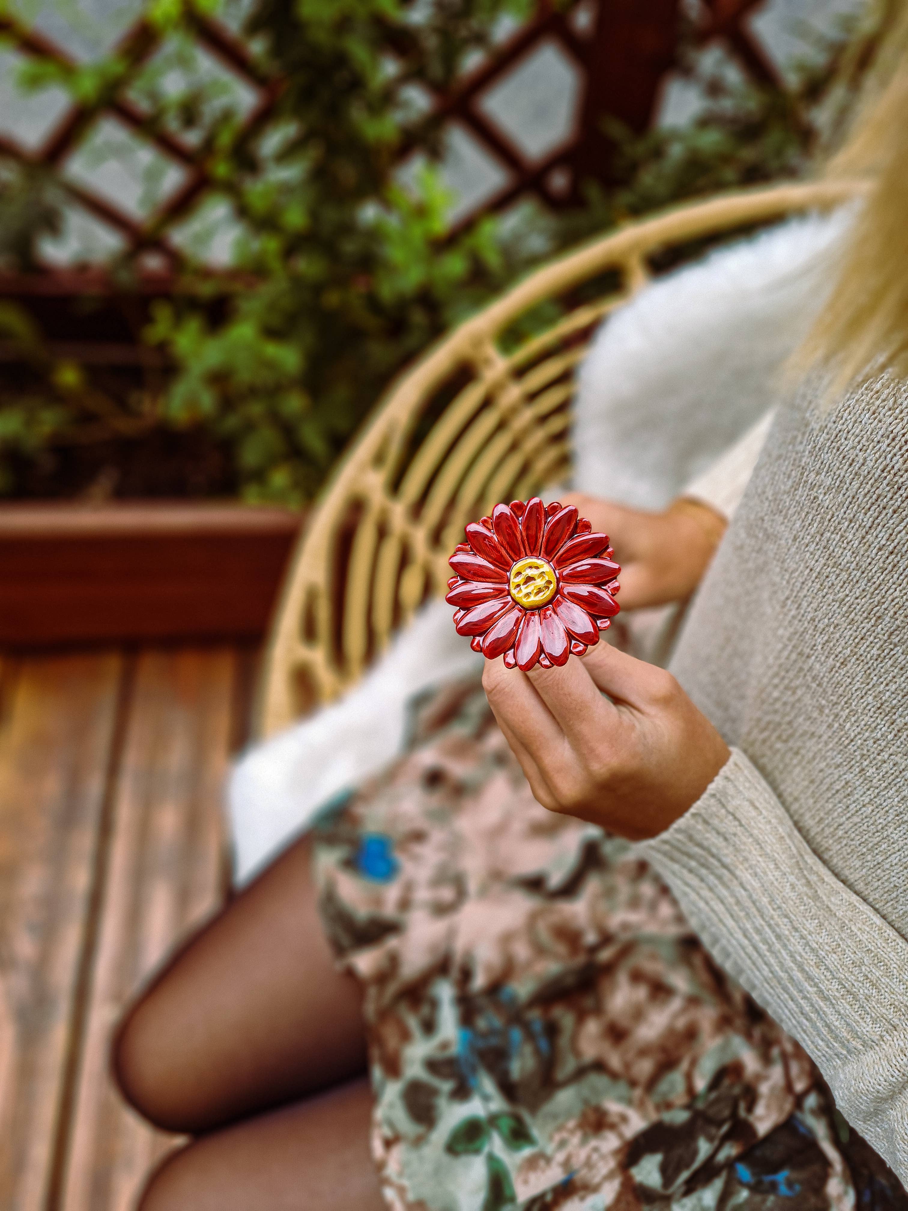 NaturoTheke – wholesale Artificial flowers – Gerbera diameter approx. 5 cm | 39 cm stem37