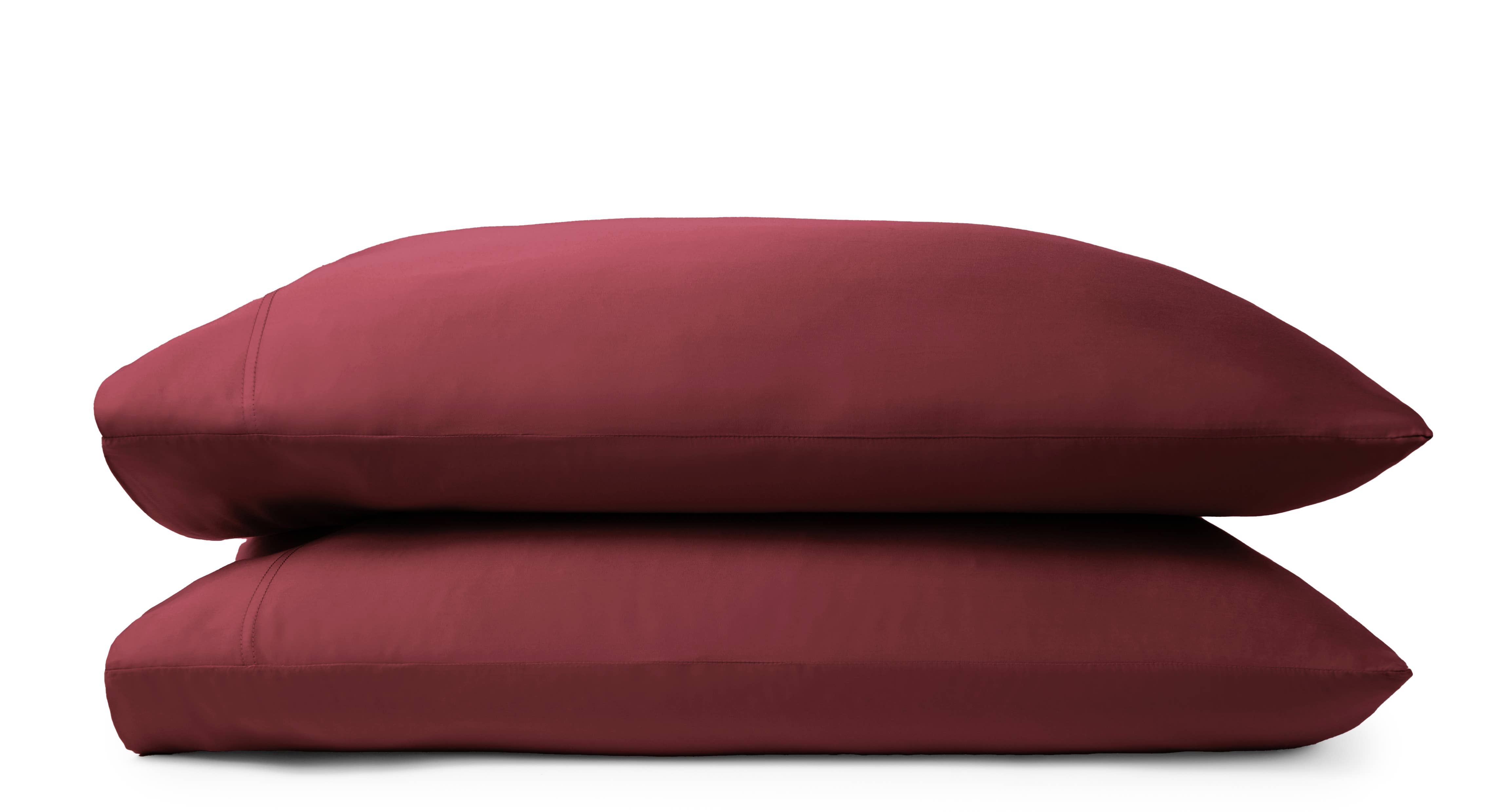 Bamboo Is Better - Wholesale Bedding Pillowcase/Sham - Signature Bamboo Viscose Pillowcase Set - RUBY RED2