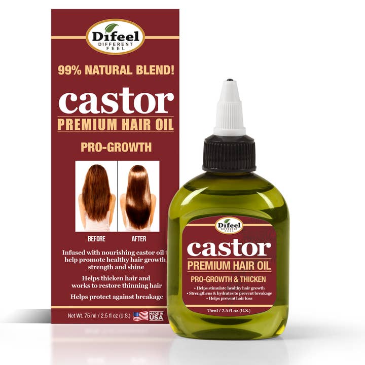 Difeel - Wholesale Hair oil - Castor Pro-Growth Hair Oil 2.5 oz.1