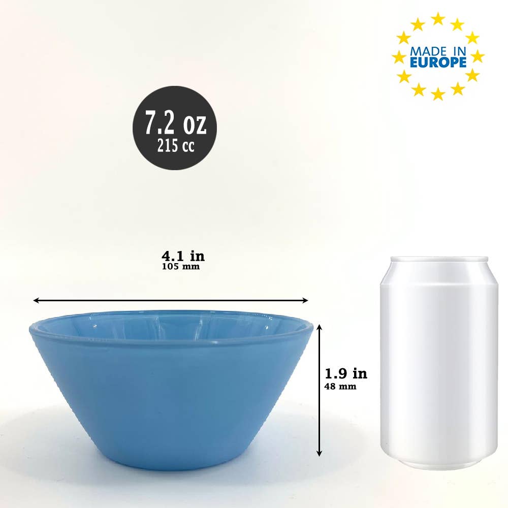 Hakan - Wholesale Serve Bowl - Glass Serving Bowls Set of 3, Colorful Prep Bowls, 7.25 oz2