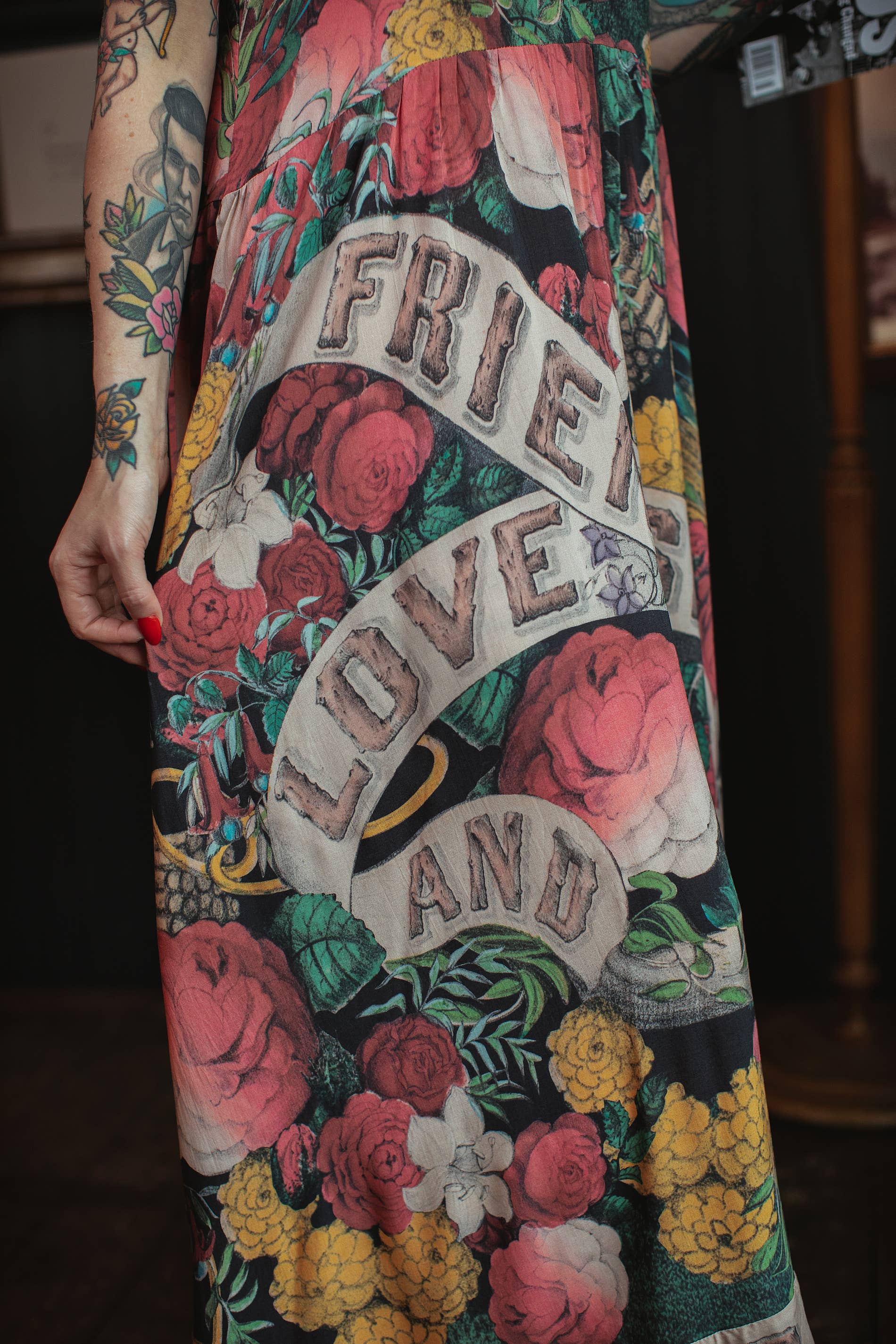 Market of Stars (USA) - Wholesale Dress - Women's - Friendship Love & Truth Bohéme Long Maxi Slip Dress3