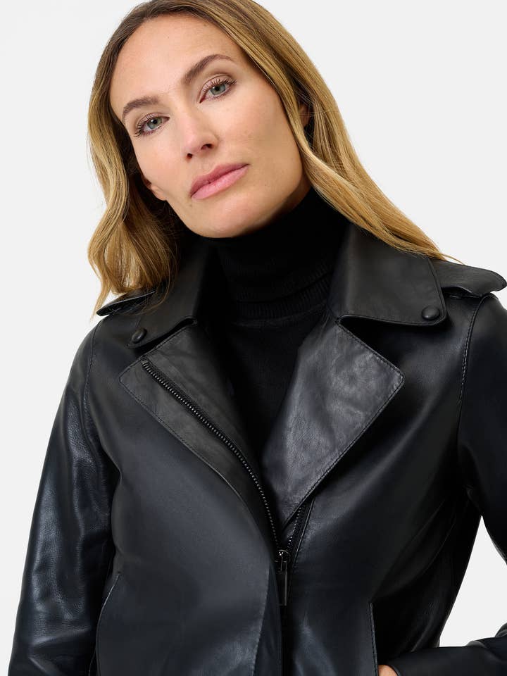 Ricano - Wholesale Leather Jacket - Women's - Women's Leather Jacket Juana - Lamb Nappa Leather11