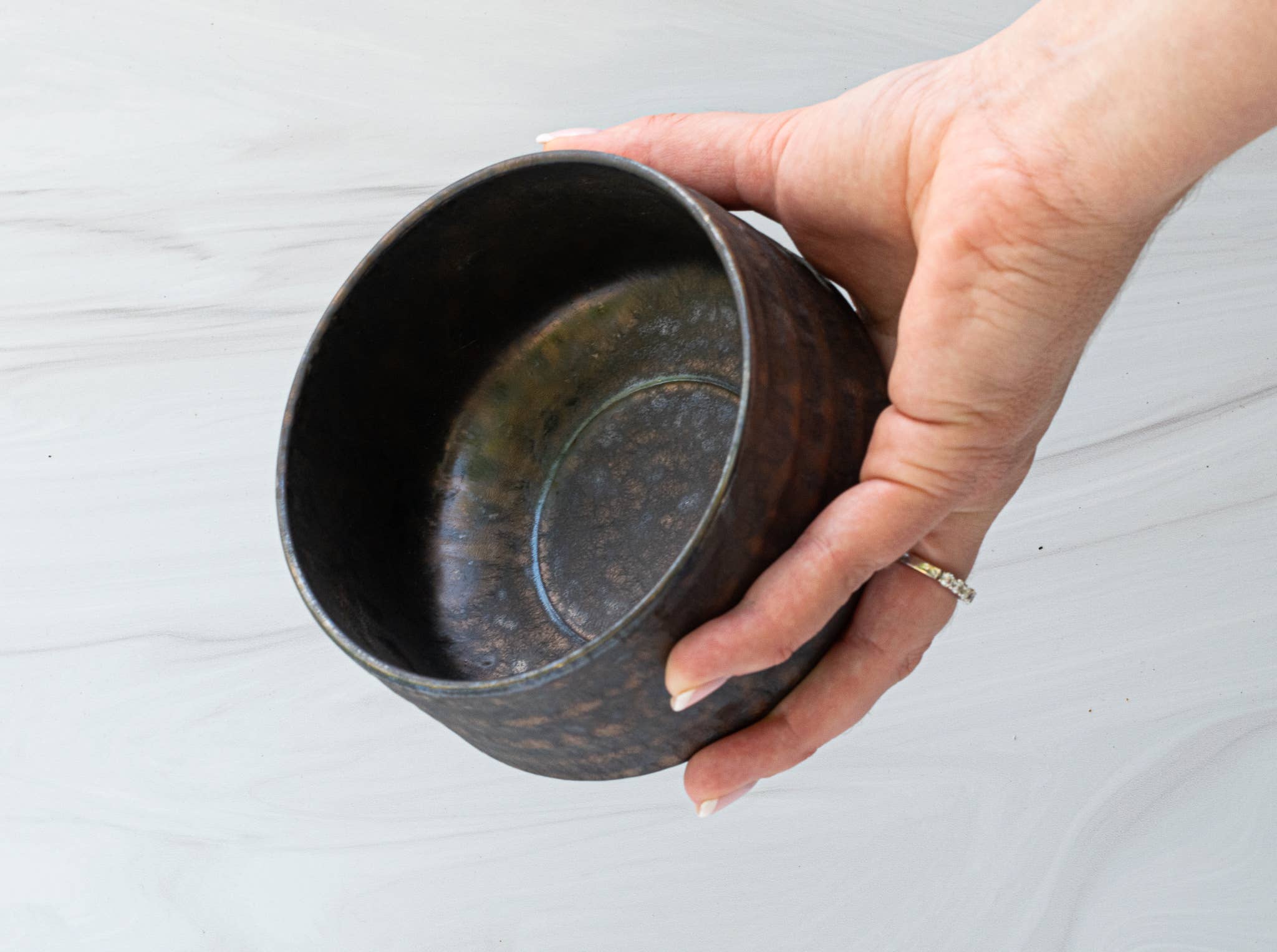 Aprikalife - Venta al por mayor Tazón - Tazón Matcha japonés artesanal negro y dorado3