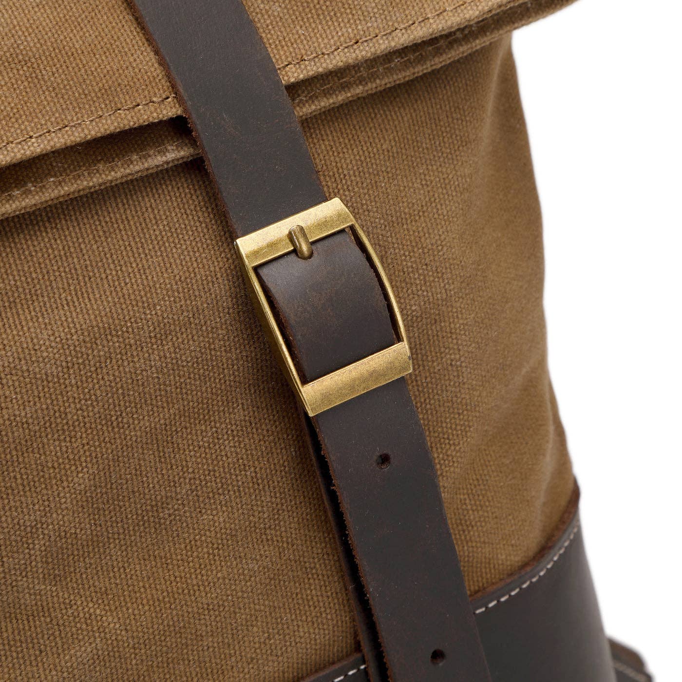 apocope.paris – Großhandel Rucksack – Herren – NES - Rucksack aus echtem Leder und beschichtetem Canvas - Camel6